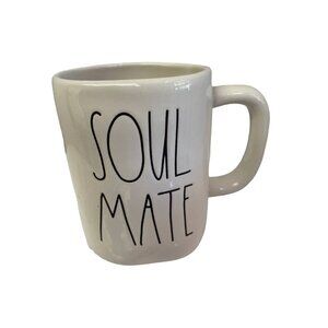 RAE Dunn Coffee Ceramic Mug Artisan Soul Mate 5.25"W x 3.25"L x 4.5"H